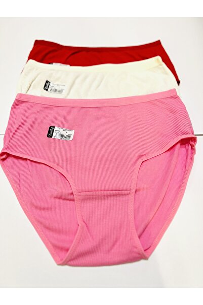 Tutku Marka Kadın Kaşkorse Bato Külot 3'lü %100 Pamuk