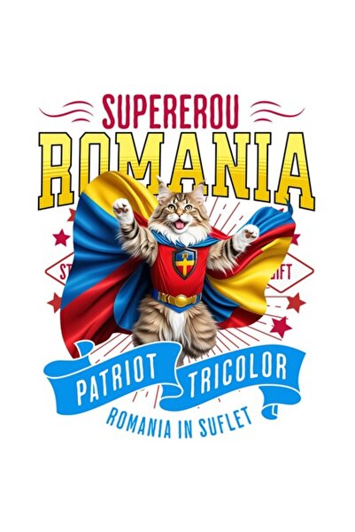 OEM Autocolant pisică Maine Coon costumată de căpitan cu pelerină, vinil PVC,...