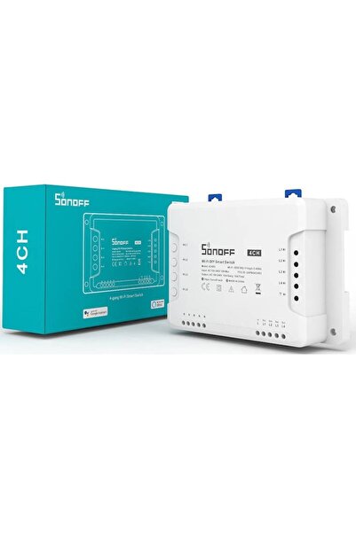 Sonoff Smart Relay 4CHR3, Wireless, 4 Channels, Compatible with Alexa/Google Home