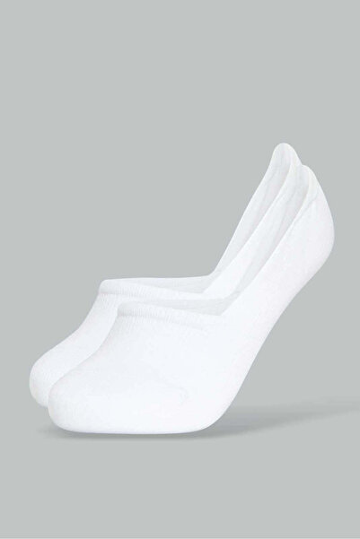 REDTAG White Invisible Socks For Senior Girls (Pack of 2)