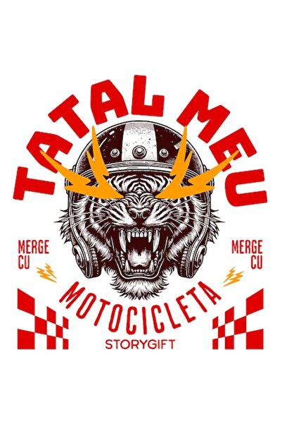 OEM Autocolant pentru motocicletă cu tigru furios cu cască, vinil PVC, 10 cm