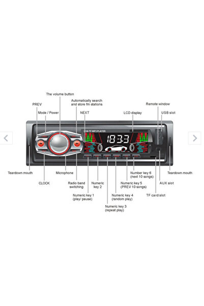 Tai PA6247 car player with LCD display and remote control