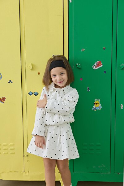 Tics Pleated Skirt - Polka Dot