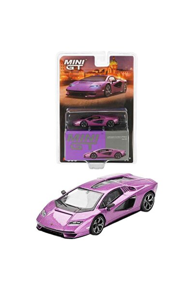 mini gt 1:64 Lamborghini Countach Lpi 800-4 Viola 30Th Diecast Model Car