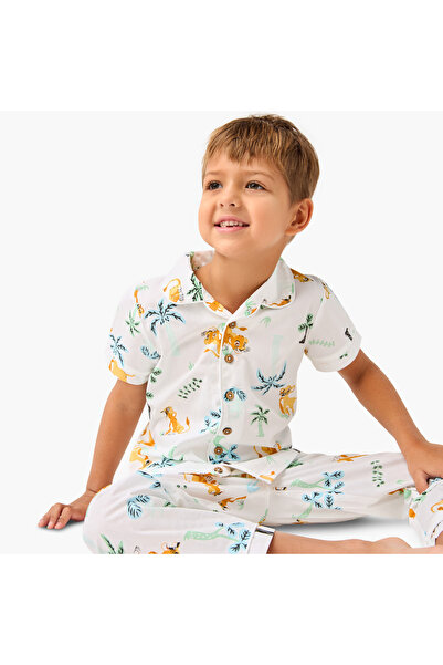 Disney Juniors Lion King Print Shirt and Pyjama Set
