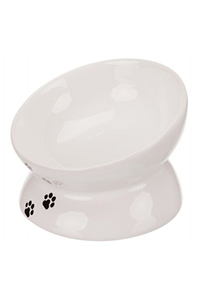 Trixie Bol ceramic pentru pisici, Trixie, formă ergonomică ridicată, 0,15 l /...
