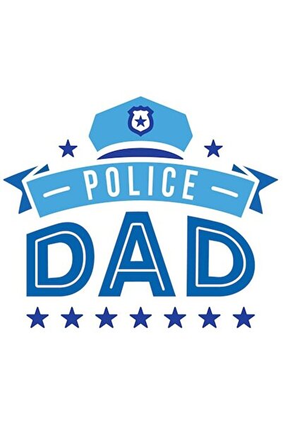 OEM Autocolant Tată Polițist – Insignă de Poliție, Siguranță și Încredere, Ac...