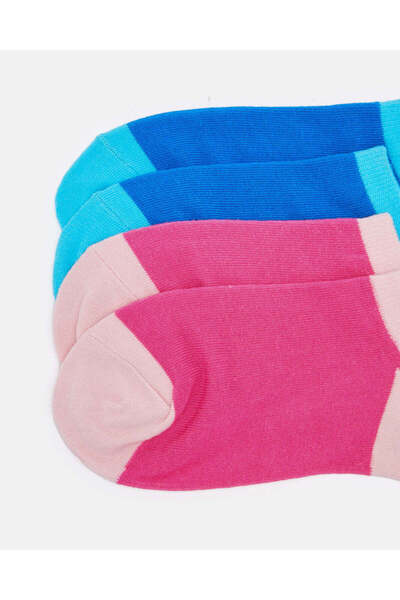 REDTAG Senior Girls Assorted Ankle Socks (2 Pairs)