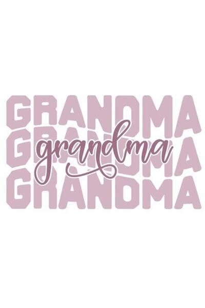 OEM Autocolant cu textul în engleză „Grandma” repetat — Cea mai bună bunică, ...