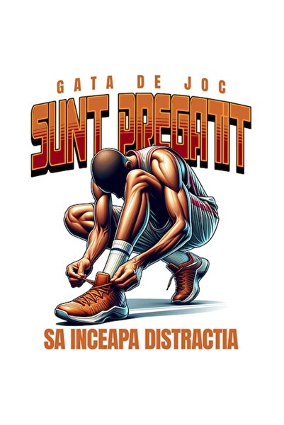 OEM Autocolant - Jucător profesionist de baschet, „Sunt gata să încep distrac...