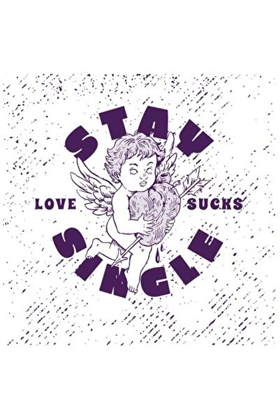 OEM Autocolant Stay Single, cu margini albe, vinil PVC 15 cm