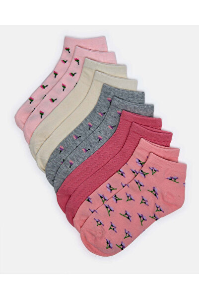 REDTAG جوارب نسائية متنوعة بطول الكاحل (5 أزواج)