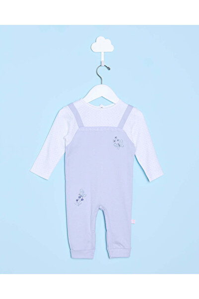 REDTAG رومبير حديث الولادة باللون الأبيض والأرجواني للبنات