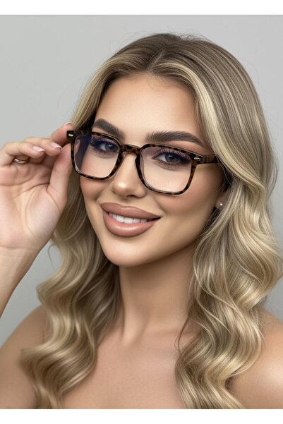 Makro Optik Women's Lenora Blue Light Protection Screen Glasses Leopard