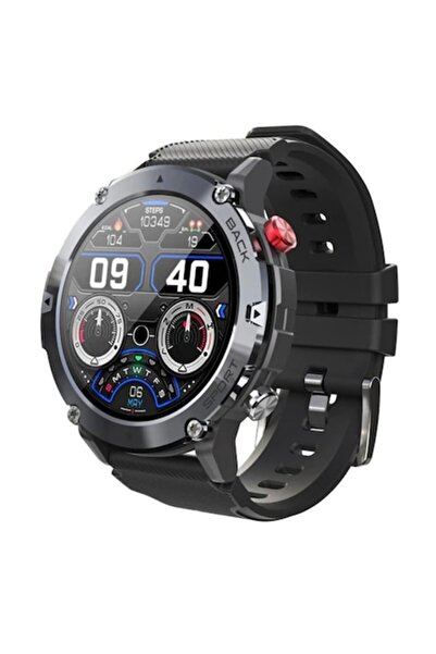 OEM AMYMAT C21 Men's Smartwatch, 1.32-inch, Bluetooth HD Call, Multi-sport, IP68, Black