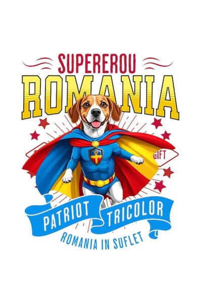 OEM Стикер за куче боксьор в костюм на капитан, PVC винил, 10 см