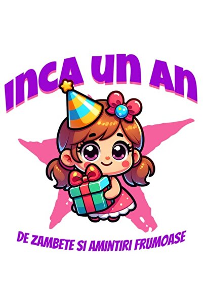 OEM Αυτοκόλλητο γενεθλίων με ένα χαρούμενο πρόσωπο, βινύλιο PVC, 10 εκ. - "Άλ...