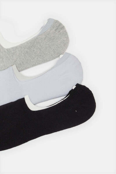 REDTAG Men Assorted Invisible Socks Set (Pack of 3)