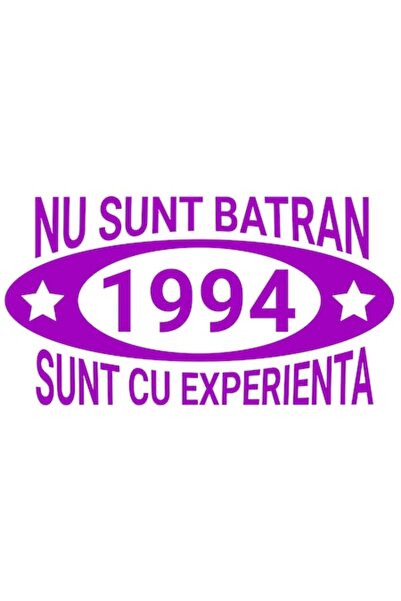 OEM Autocolant „Nu sunt bătrân, sunt experimentat” — Vinil PVC, Bordură albă,...