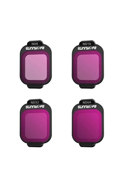 SunnyLife Set filtre ND8, ND16, ND32, ND64 pentru DJI Flip, 16x22mm, 0.5g