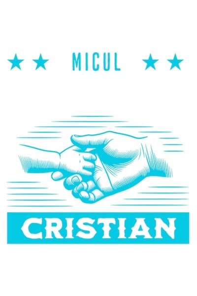 OEM Autocolant: Mână de adult și mână de bebeluș, „Micul Cristian - Tată și f...