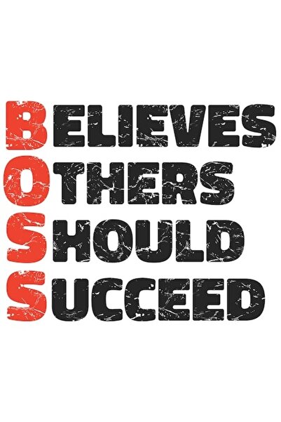 OEM Autocolant personalizat „Șeful crede că alții ar trebui să aibă succes”, ...