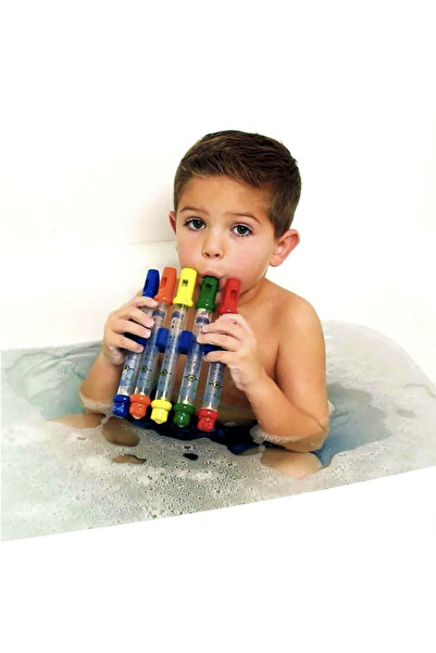 Krista Bath Toy Set of 5 Whistles with Parts and Stand, 0 months+