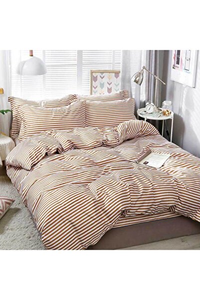 Patul Bed Linen, Satin Cotton, Sulphur, 2 Persons, Double Bed, 4 Pieces
