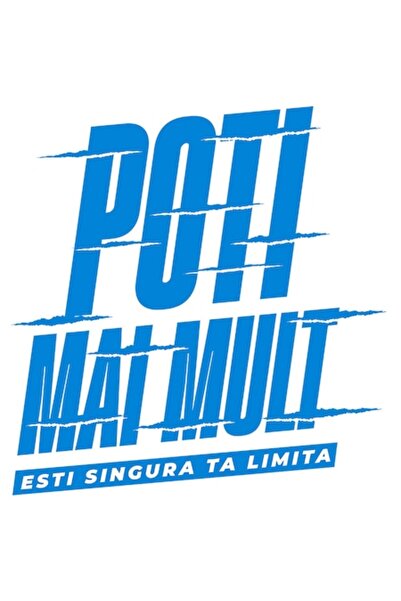 OEM Autocolant inspirațional - Nori albaștri, „Poți face mai mult - Tu ești s...