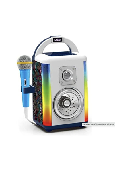 Krista Boxă karaoke multifuncțională cu lumini LED și microfon