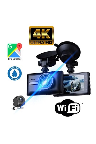 AMYMAT F38 Dash Cam - Full HD/4K Recorder, GPS, G-sensor, Night Vision