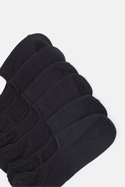 REDTAG Men Black Plain Invisible Socks (Pack Of 3)