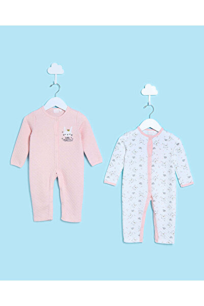 REDTAG طقم من قطعتين من رومبر سوت مطبوع من القماش المبطن بأزرار أمامية - للأطفال