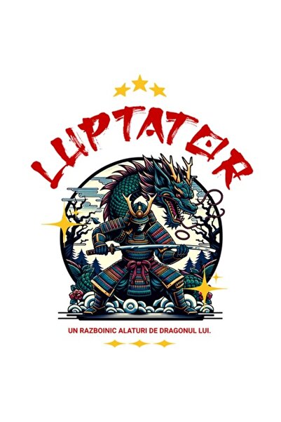 OEM Autocolant - Războinic în armură cu sabie și dragon (cultura chineză), vi...