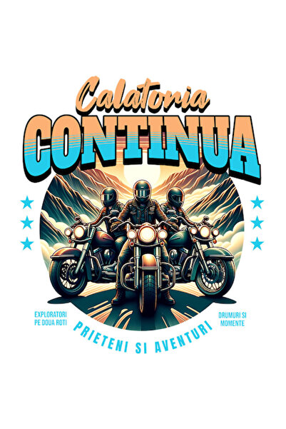 OEM Autocolant de grup de prieteni iubitori de motociclete — Aventură în călă...