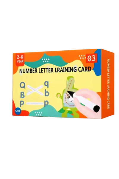 Krista Set de 26 de cărți reutilizabile pentru învățarea alfabetului