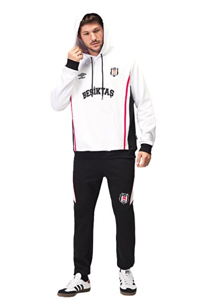 Beşiktaş Γνήσιο αδειοδοτημένο ασπρόμαυρο φούτερ 25/26 σεζόν