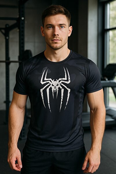 Rang store Venum Gym Ufc Antrenman tişort, Spider Spor Mma Fitness Boks Punisher Forma, t-shirt Compression