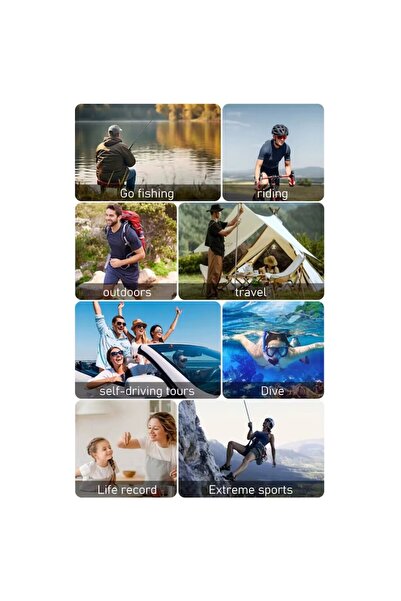 AMYMAT Sport Action Camera - 6K30FPS, 50MP, Waterproof, Dual Touch Screens, WiFi, 5X Zoom, 64GB