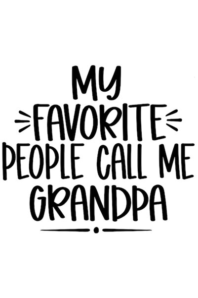 OEM Autocolant „Oamenii mei preferați îmi spun bunic” – vinil PVC, bordură al...