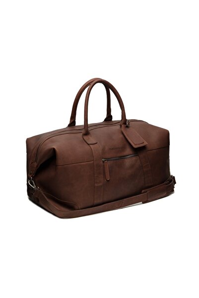 The Chesterfield Brand The Chesterfield Brand unisex travel bag, soft leather, Portsmouth, Dark Brown