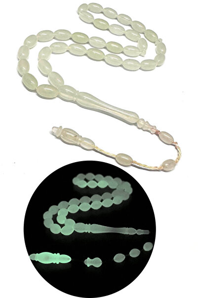 Fabula Silver Fosforlu Kedi Gözü Tesbih Erkek Hediye