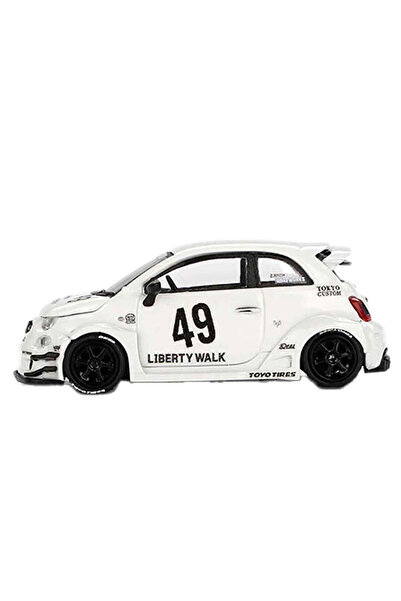 mini gt 1:64 Lb-Works X Abas Works Abarth 595 Gara White Diecast Model Car