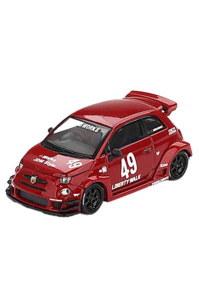 mini gt 1:64 Lb-Works X Abas Works Abarth 595 Red Diecast Model Car