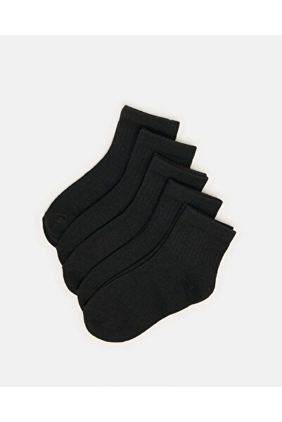 REDTAG Boys Black High Ankle Length Socks (3 Pairs)