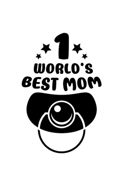 OEM Autocolant „Cea mai bună mamă din lume” - vinil PVC, bordură albă, 15 cm