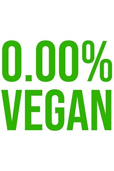 OEM Autocolant amuzant cu mesaj românesc „0,00% Carne Vegană” - Bordură albă,...