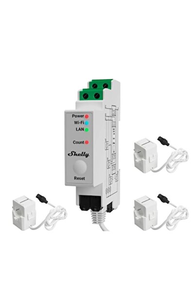 Shelly Pro 3EM Professional Wi-Fi relay 3 channels and contactor control