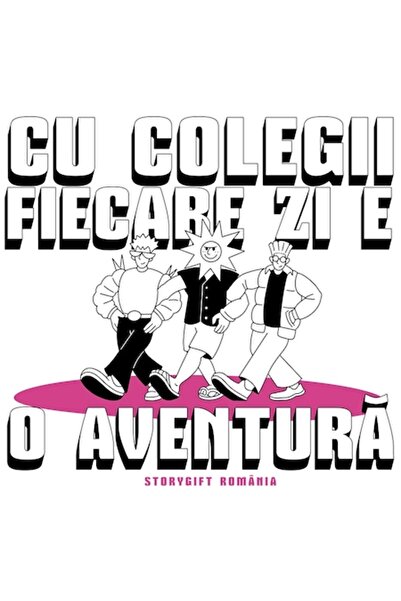 OEM Autocolant adeziv „Cu colegii de clasă, fiecare zi este o aventură” — Bor...