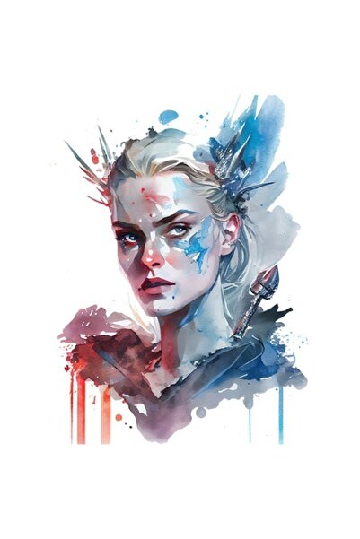 OEM Autocolant portret Ball Queen, pictură topită, zeița zăpezii, 15 cm (bord...